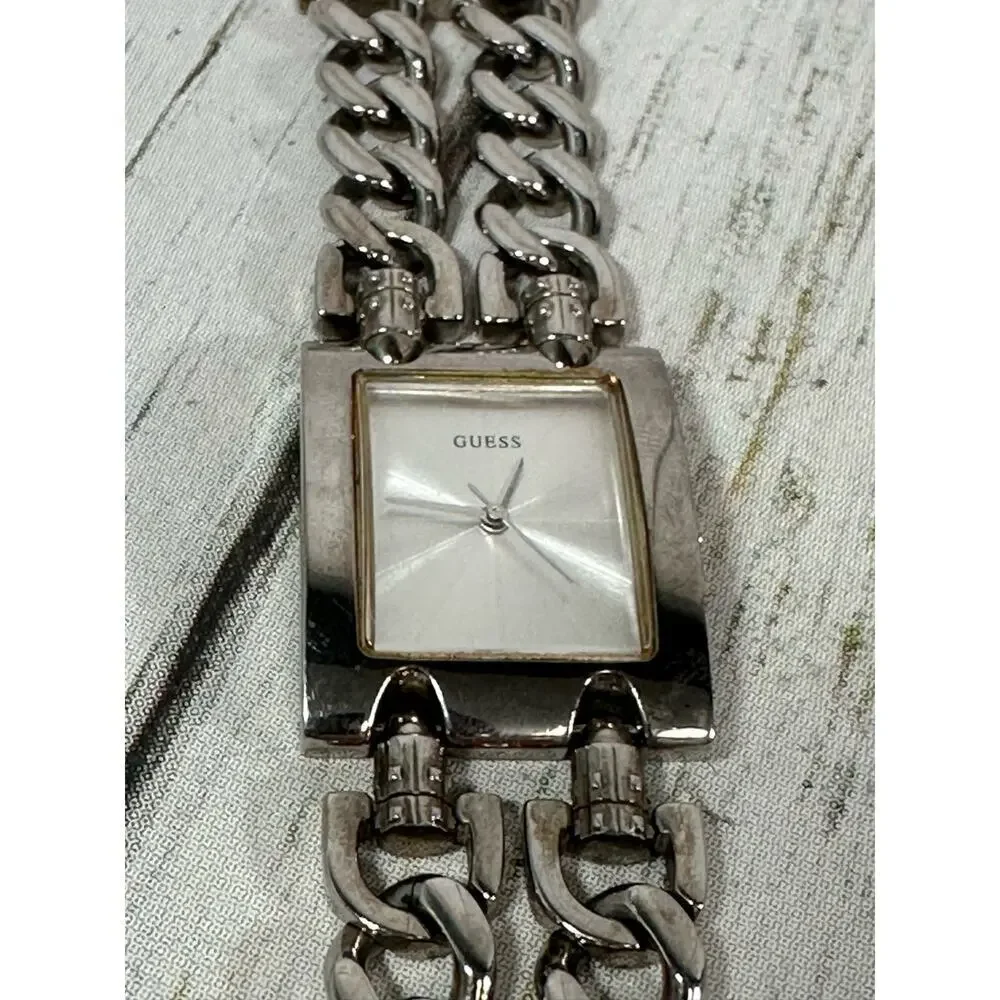 Guess G Link Adjustable Bracelet Stainless Steel Silver Tone Women Watch G75916L